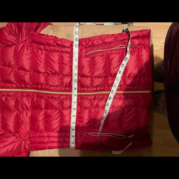 Michael Kors Packable Down Fill Red Jacket S - Picture 11 of 15